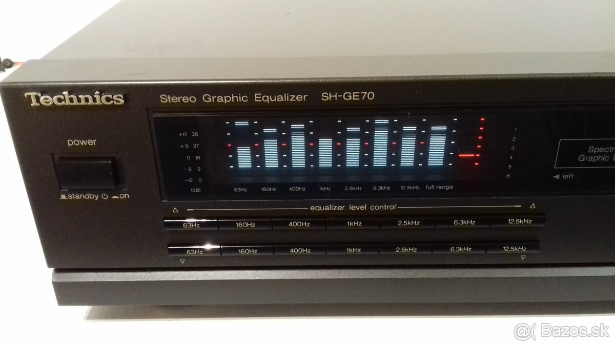 2x7 pasmovy graficky equalizer TECHNICS SH-GE70 vyroba Japan