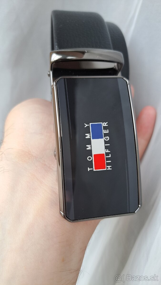Nový Tommy Hilfiger pánsky opasok čierny