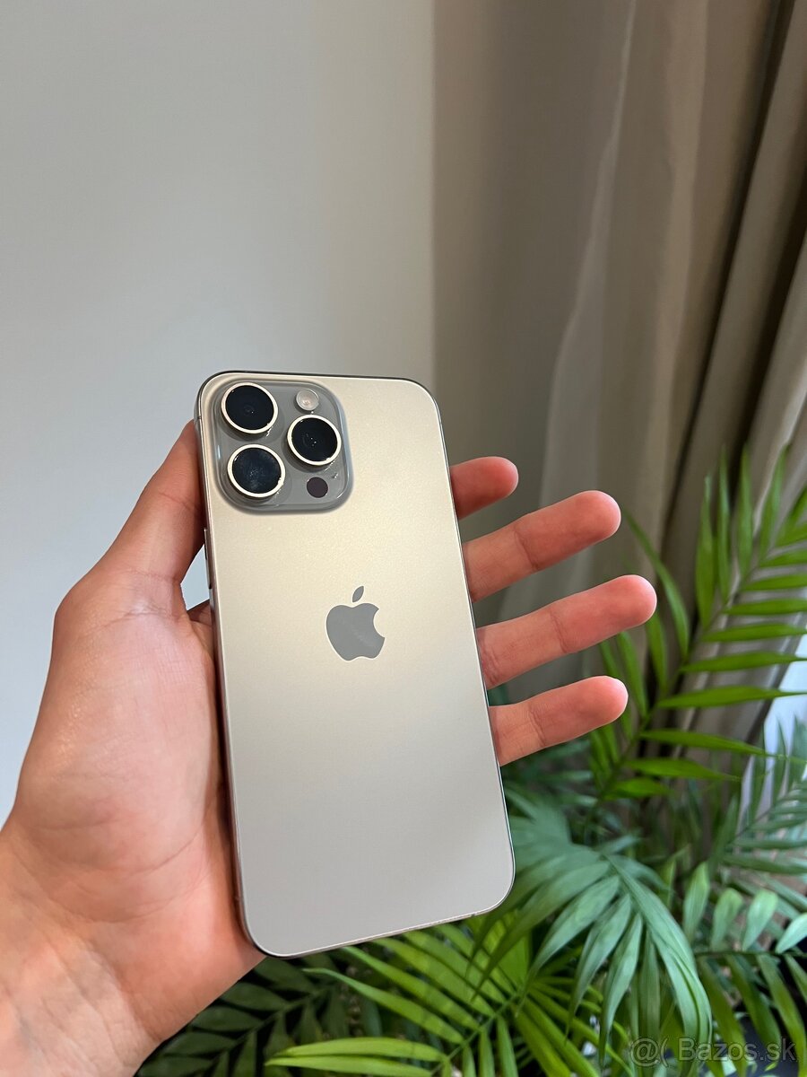 iPhone 15 PRO MAX 256GB NATURAL TITANIUM - TOP STAV
