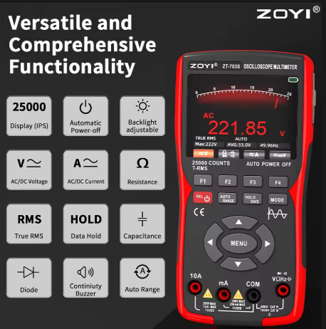 Skopometer ZOYI ZT-703S, 2ch 50Mhz