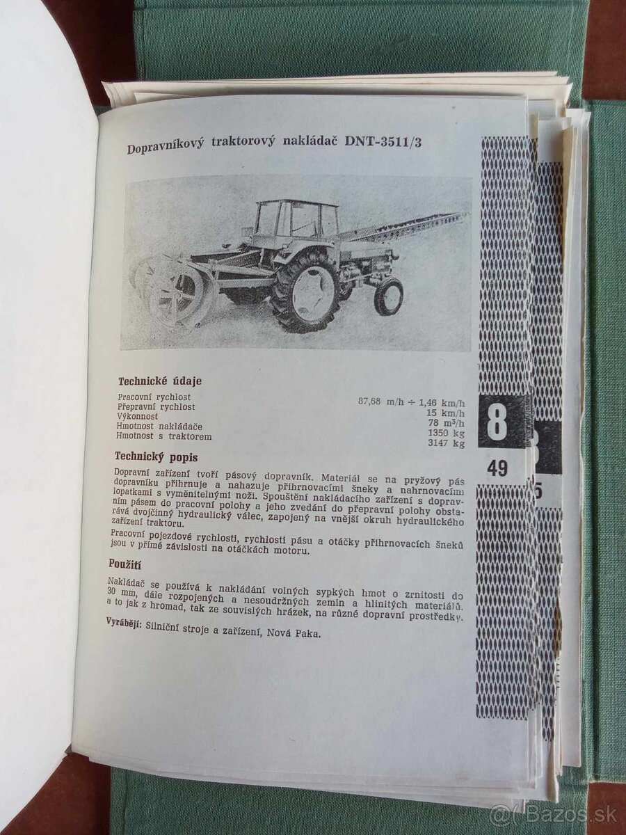 katalog polnohospodarskych strojov ceskoslovenskej produkcie