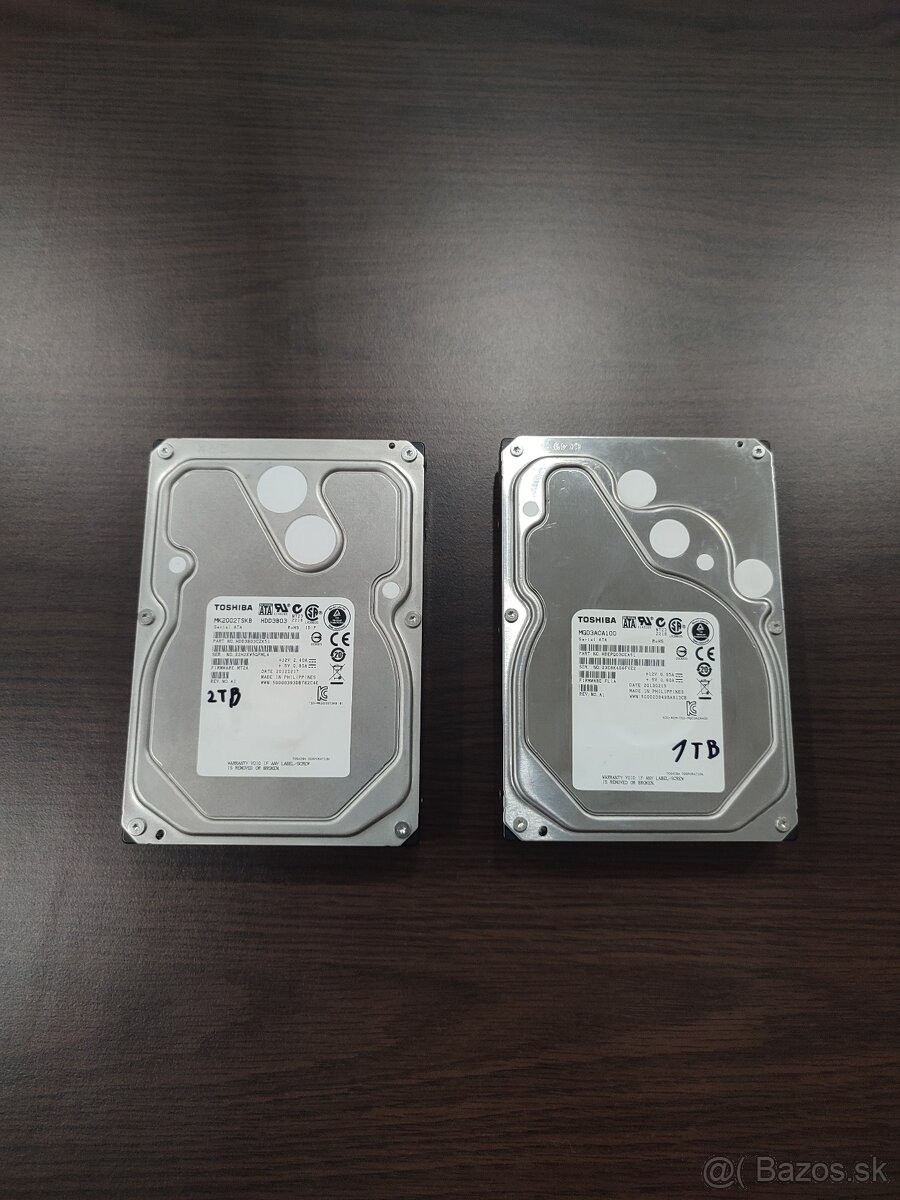 HDD 1TB / 2TB SATA 3,5" TOSHIBA