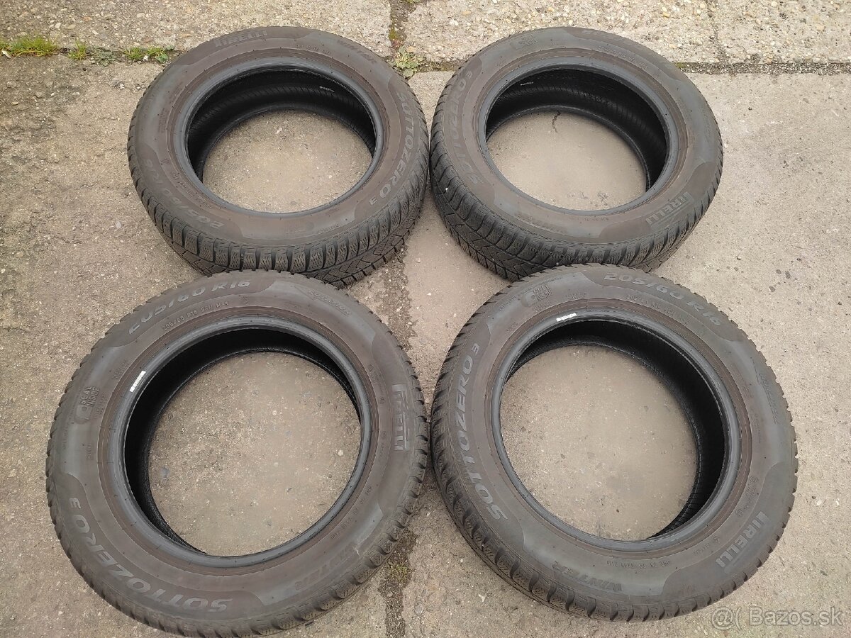 Predám zimné pneu Pirelli 205/60 R16