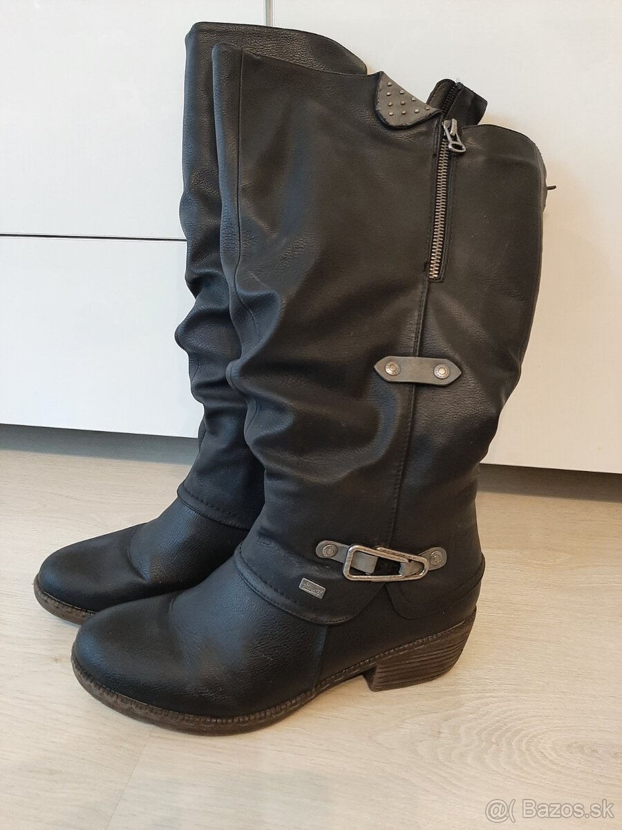 Dámske kožené zimné čižmy Rieker.vel.39