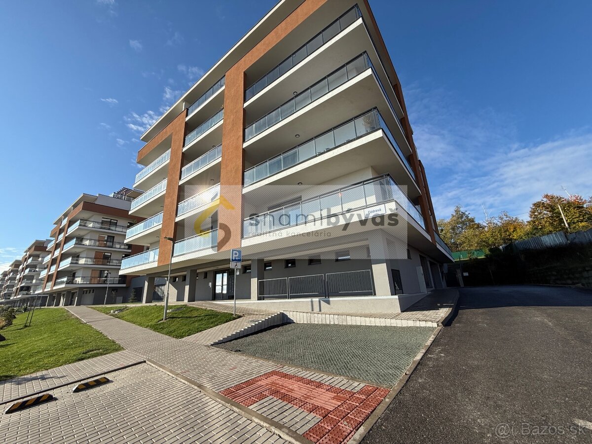 2 i tehlový  byt 52 m2 + 13 m2 loggia vo výstavbe, Panoráma