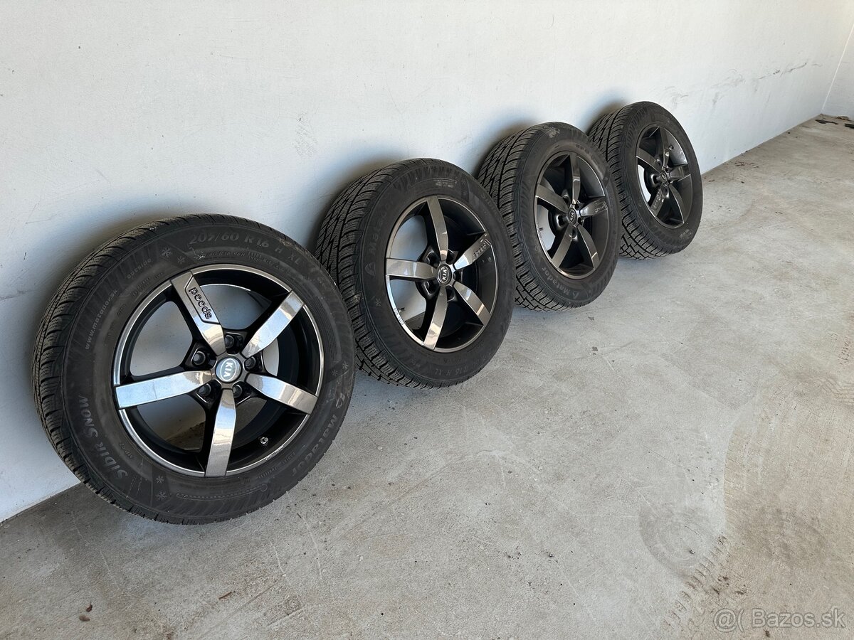 Predám Disky KIA 205/60 R16 Zimné pneu