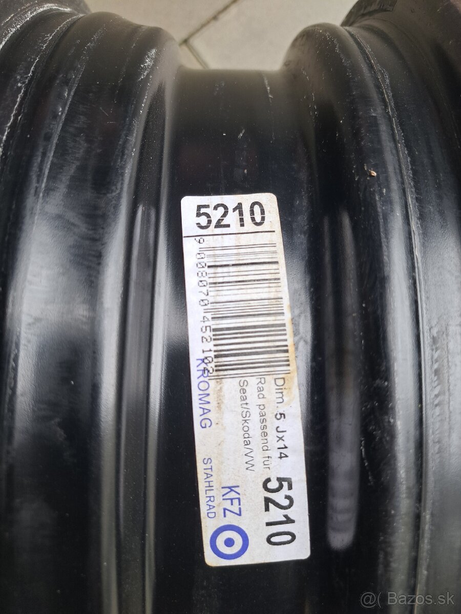 Predám plechové disky na Škodu Fabiu