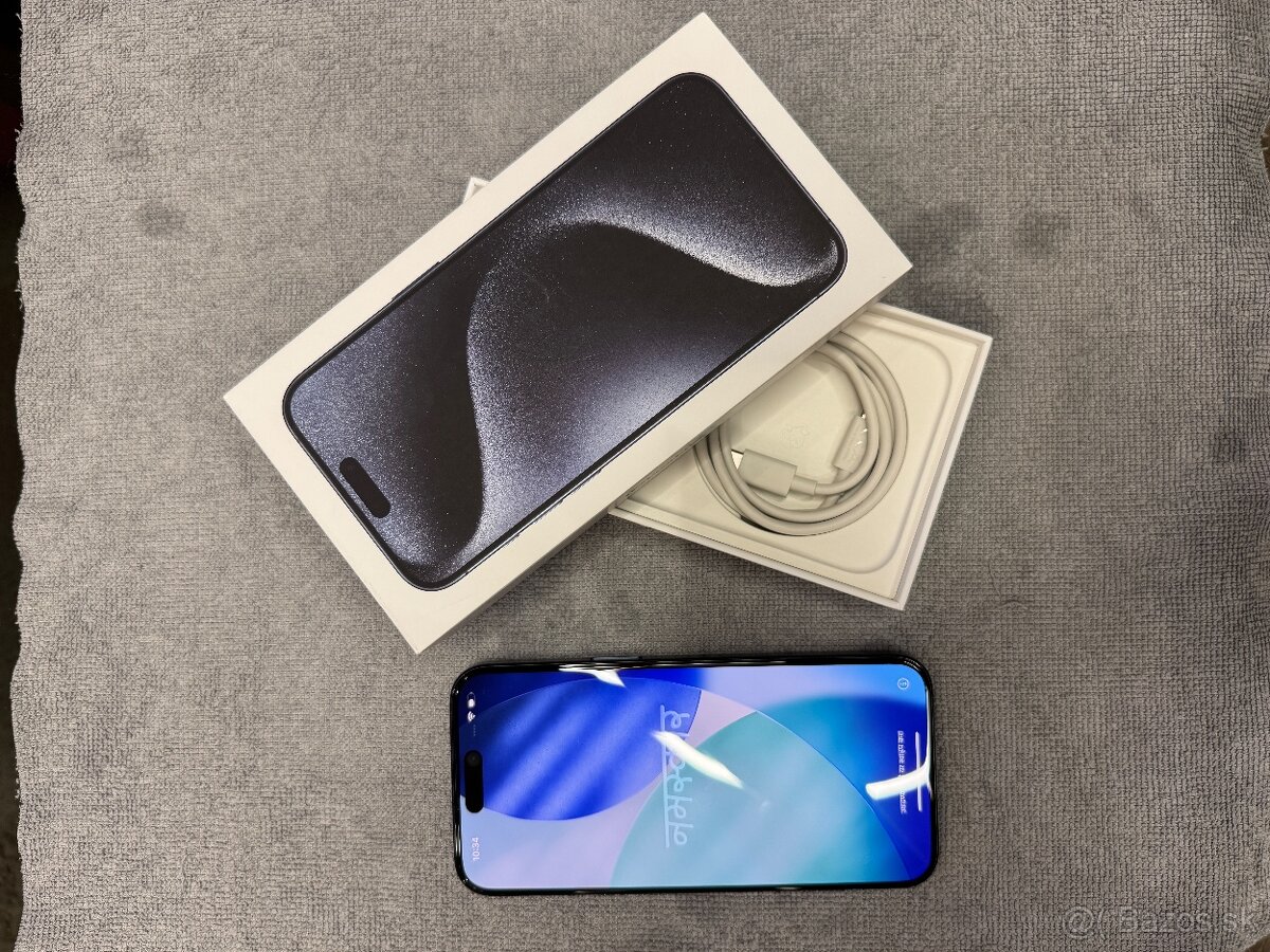 Predám iPhone 15 pro max 256gb Blue Titanium