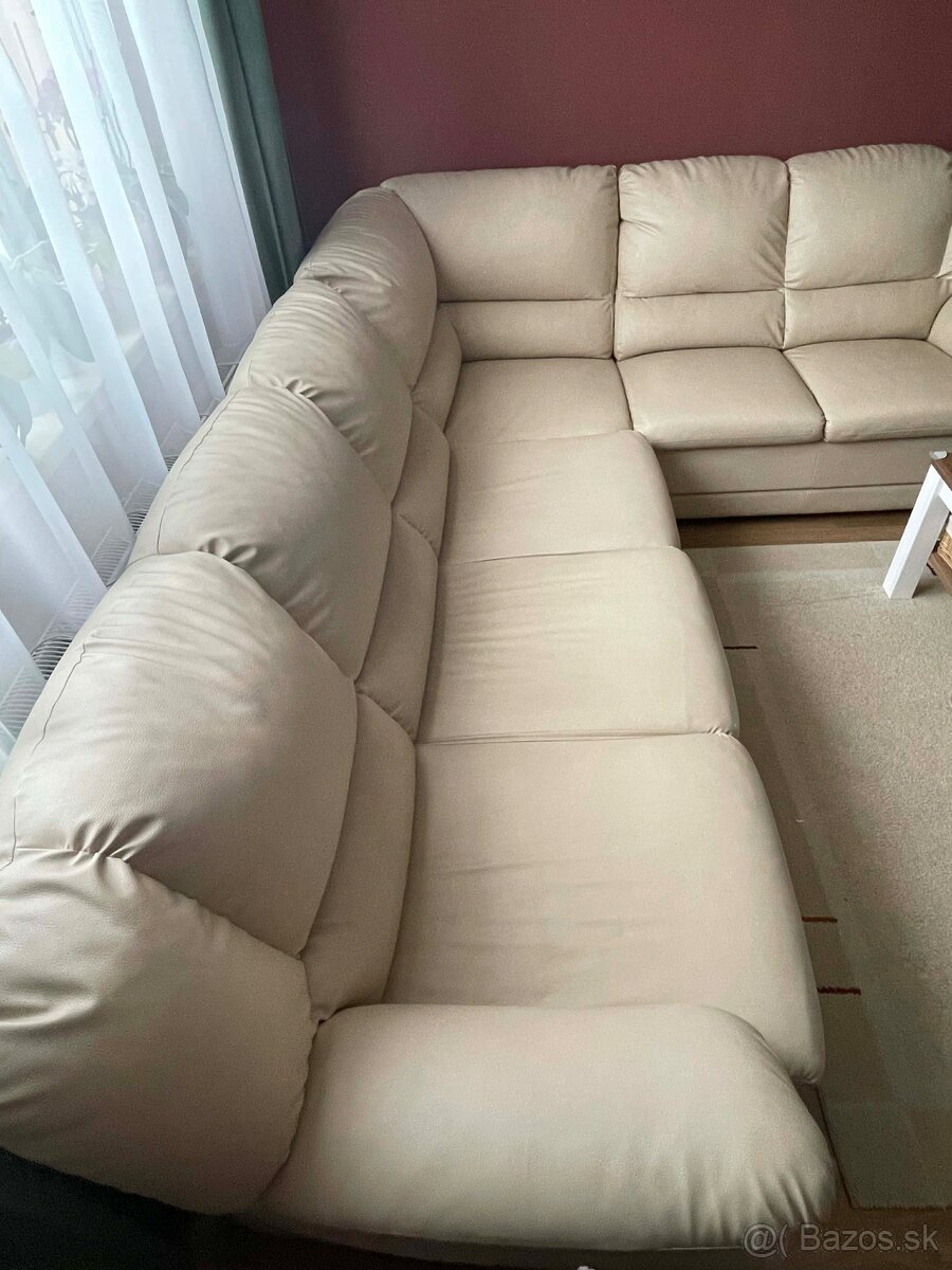 Rohová sedačka kožená