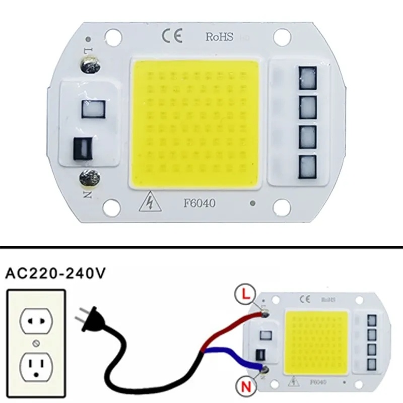 COB LED čip 230V AC