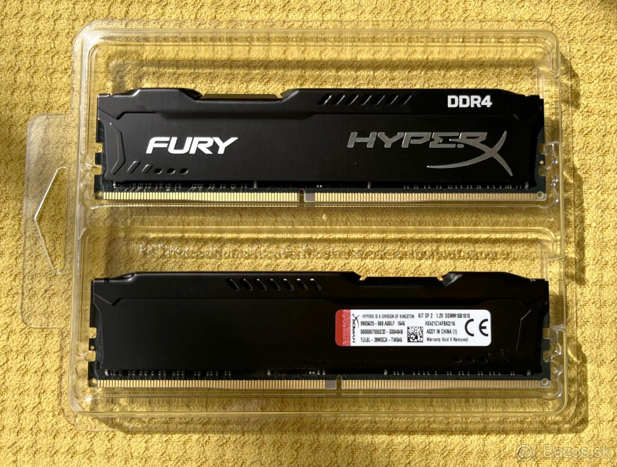 Kingston 16 GB DDR4 2133 MHz CL14 HyperX Fury
