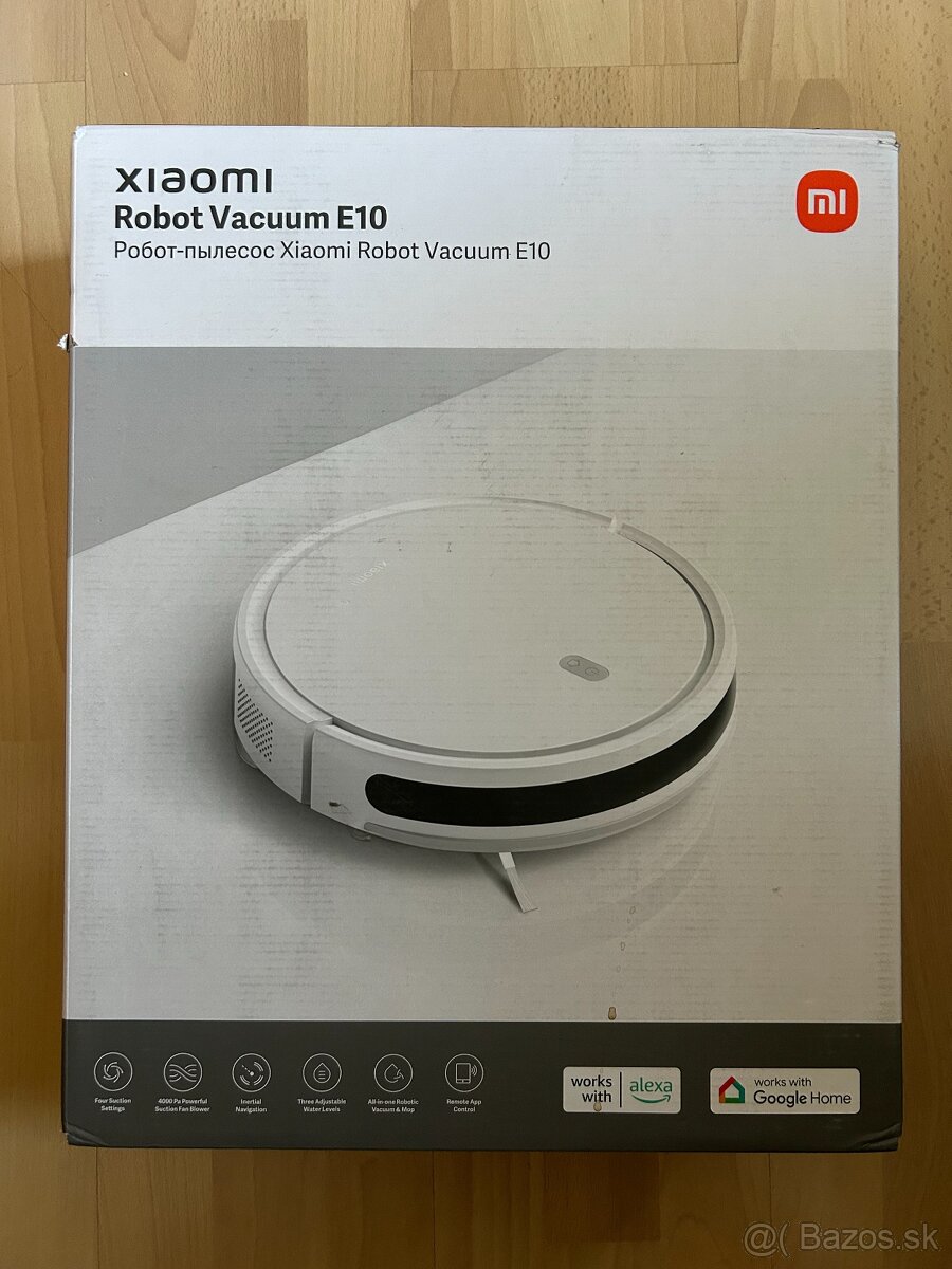 Xiaomi Robot Vacuum E10 - nový robotický vysávač biely