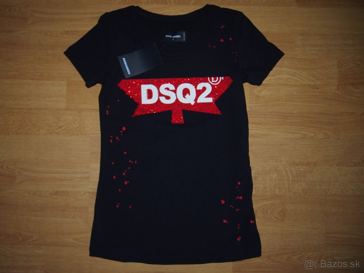 Dsquared2 dámske tričko čierne