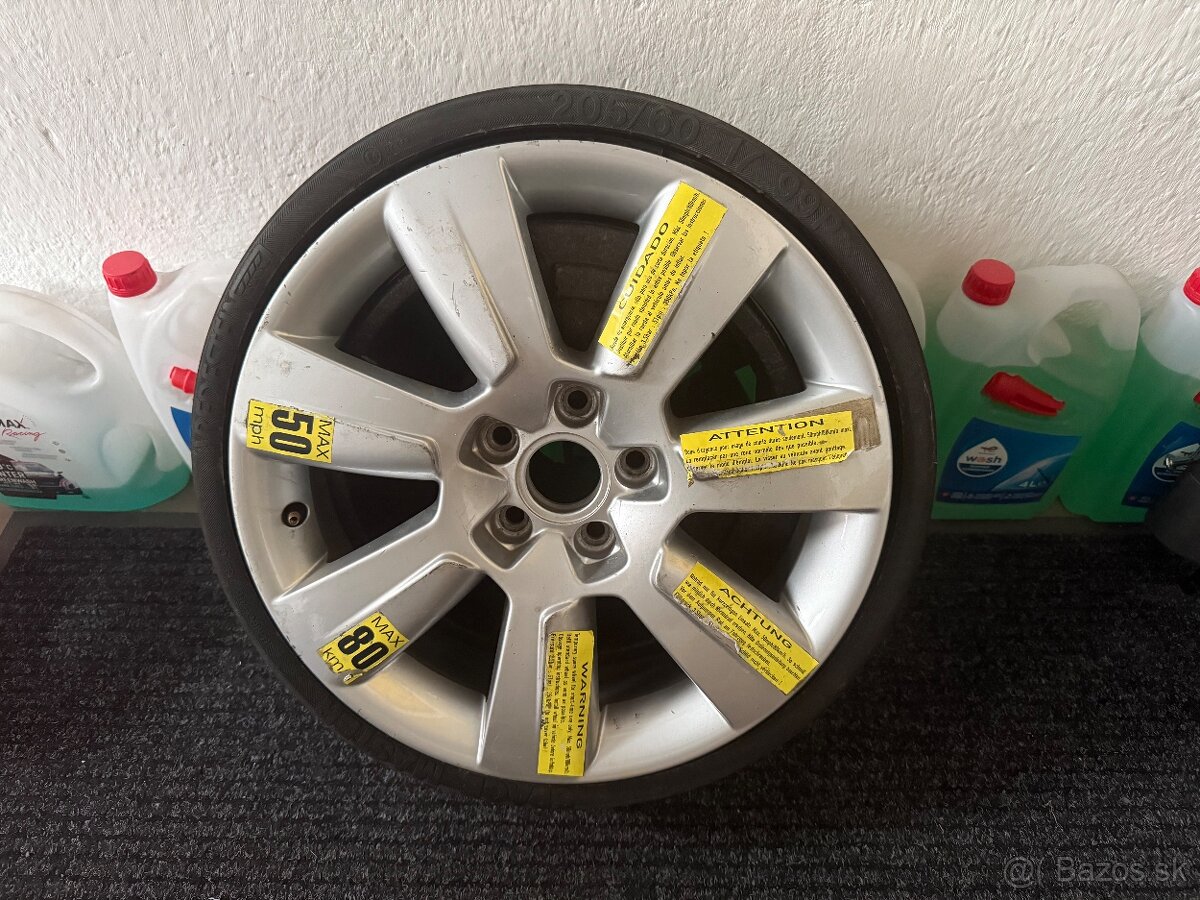 5x112 r17 205/60 r17 skladacia rezerva