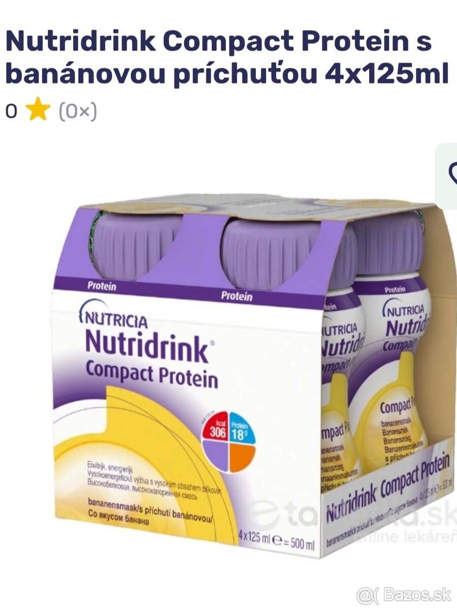 Nutridrink compact proteín - banán