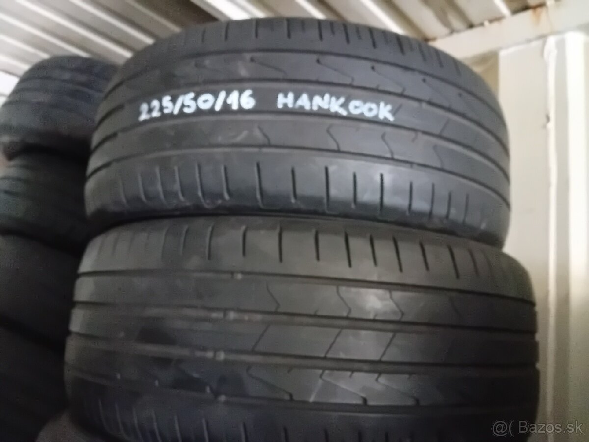 2ks 225/50R16 letné pneumatiky Hankook