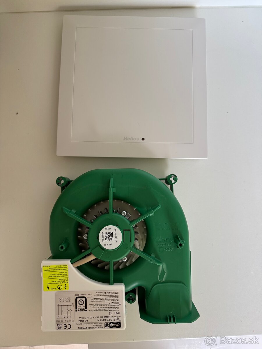 HELIOS ventilátor do kúpeľne a wc