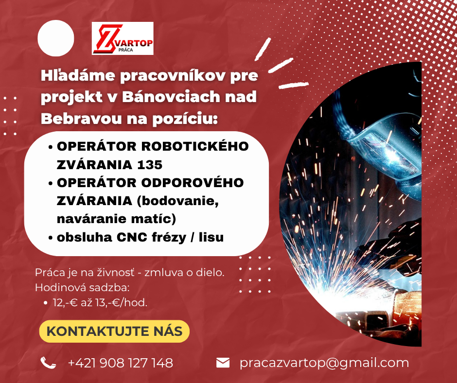 Operátor robotického, odporového zvárania