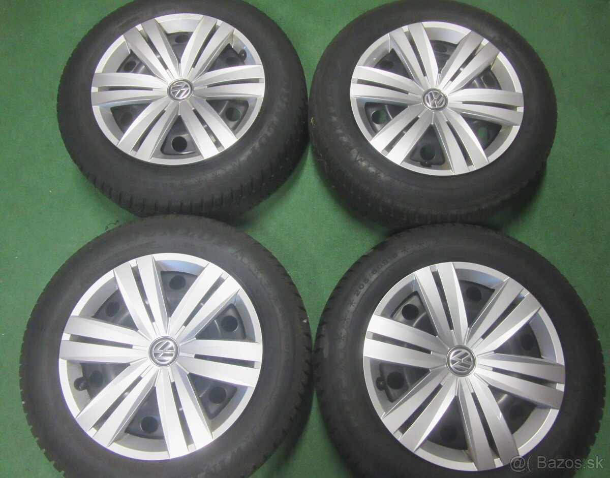R16 Zimná sada VW touran rozteč 5x112 205/60R16 DUNLOP ws5