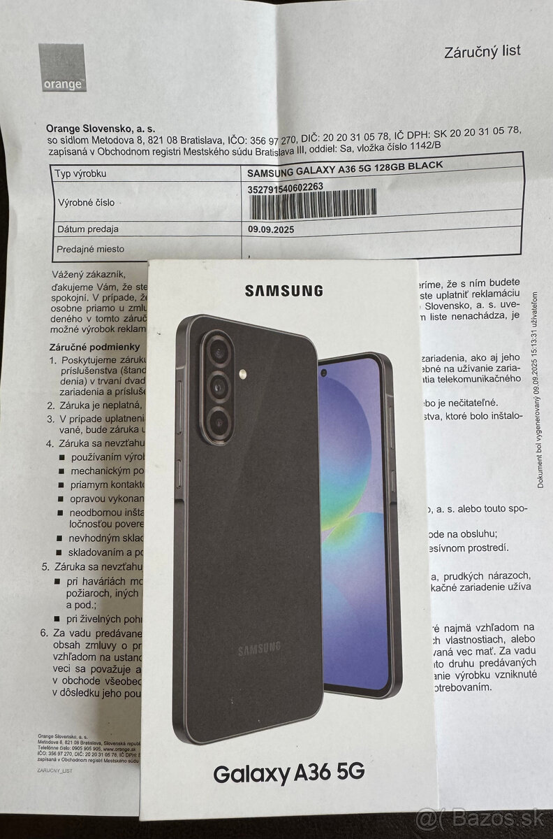 Samsung Galaxy A36 5G 128GB nový