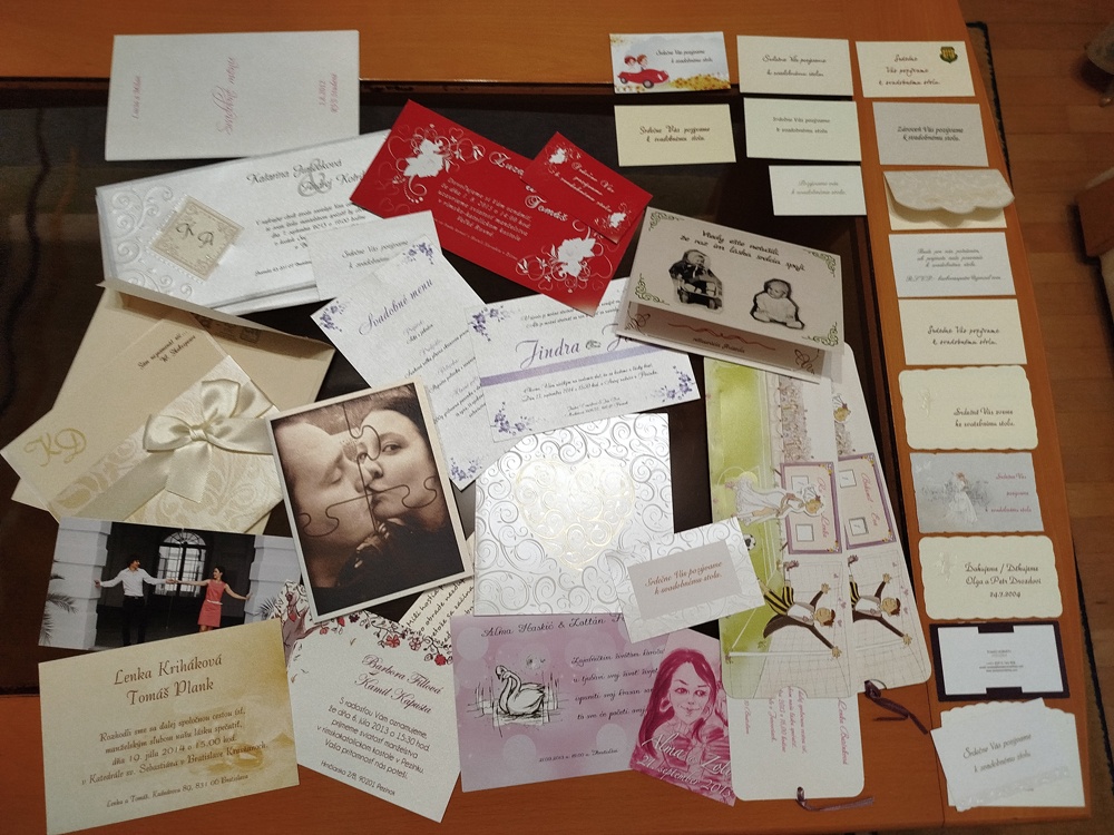 Svadobné a maturitné oznámenia