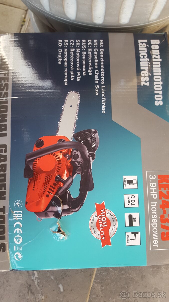 Motorová píla s krátkou listou