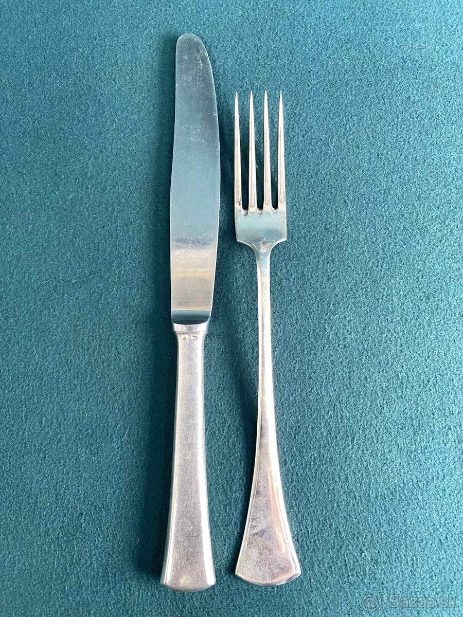 Strieborný príbor Ag 800 punce ČSR