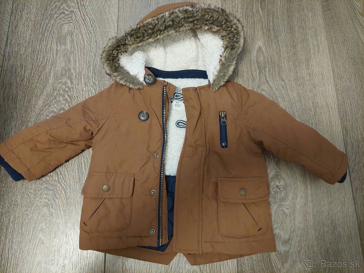 Zimna bunda pre chlapca vel. 74