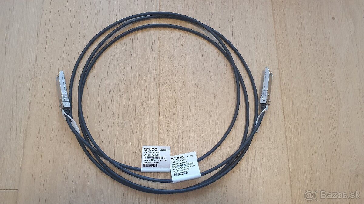 Aruba 10G SFP+ to SFP+ 3m DAC kabel (J9283D)