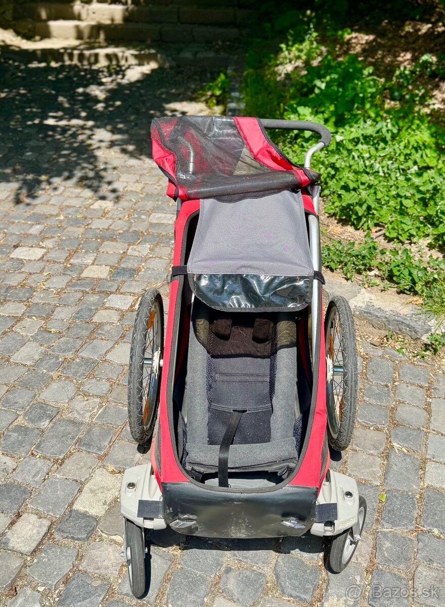 Predám detský príves na bicykel a vozík v jednom