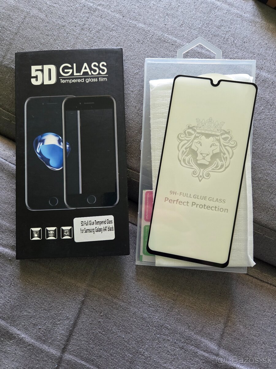 ochranné sklo 5d na Samsung A41 čierne 5eur len osobne Košic