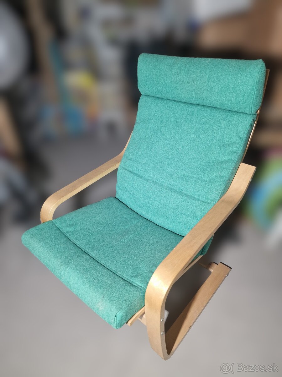 Ikea kreslo POÄNG zelené