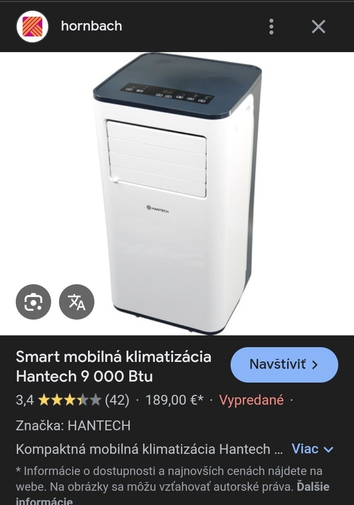 Mobilná klimatizácia Hantech