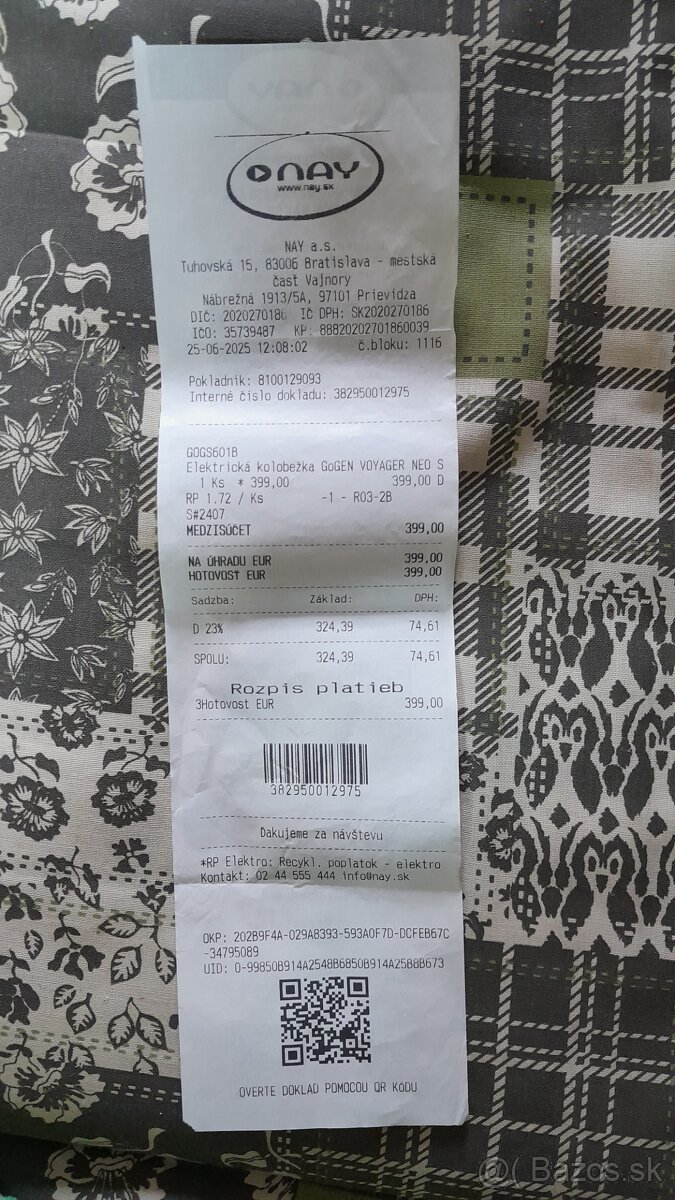 Predám elektrickú kolobežka pre dospelých.