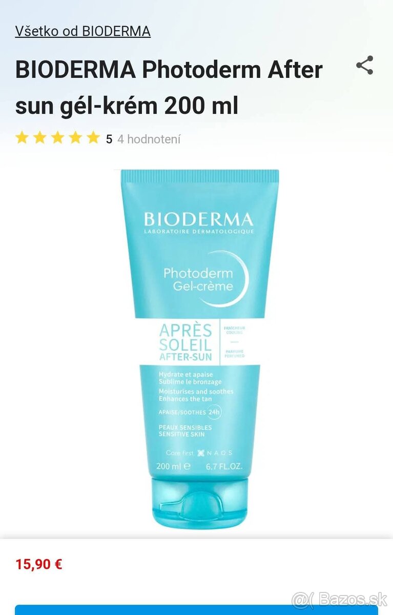Bioderma After sun gél