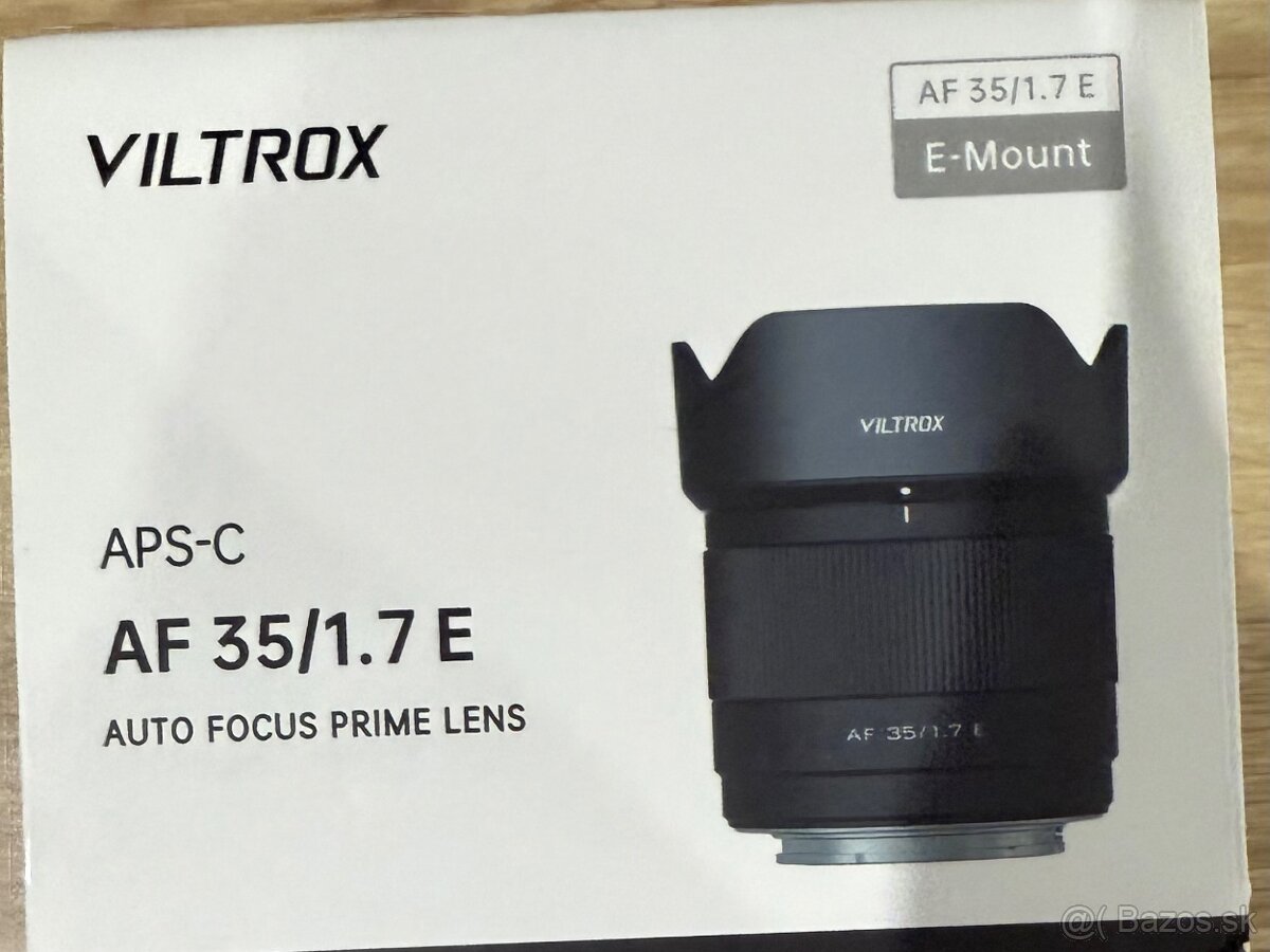 Predám nový foto objektív VILTROX AF35/1.7E