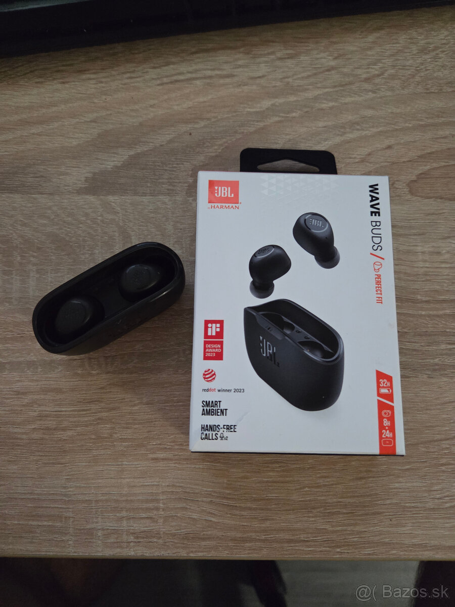 JBL Wave Buds – bezdrôtové slúchadlá (používané)