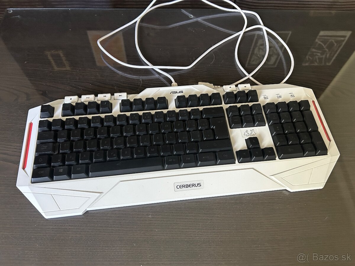 ASUS Cerberus Arctic herná klávesnica