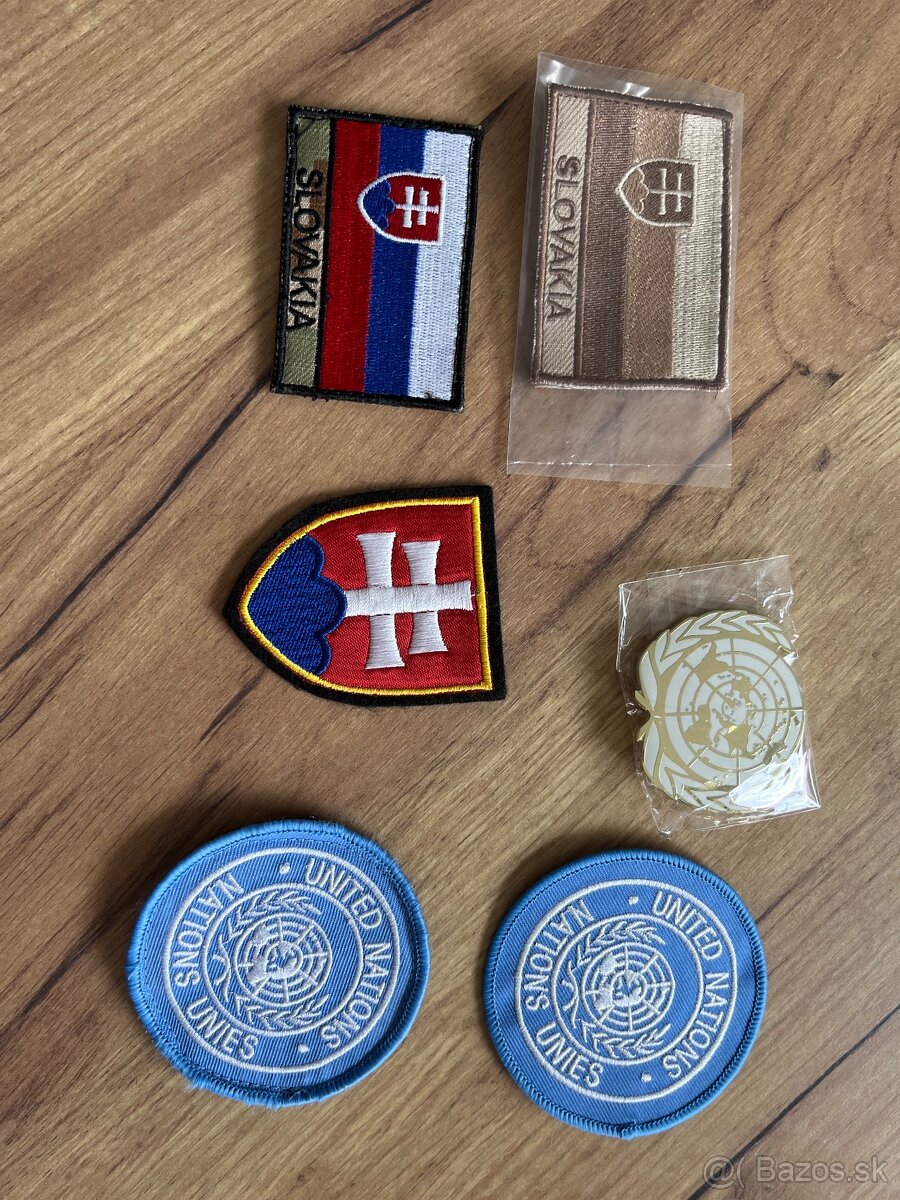 Vojenské odznaky nazehlovacky nasivacky slovenský znak