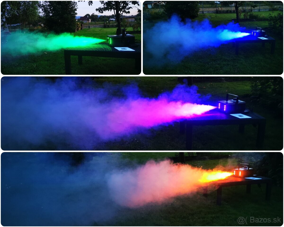 Dymostroj 1200W na diaľkové ovládanie s led podsvietením