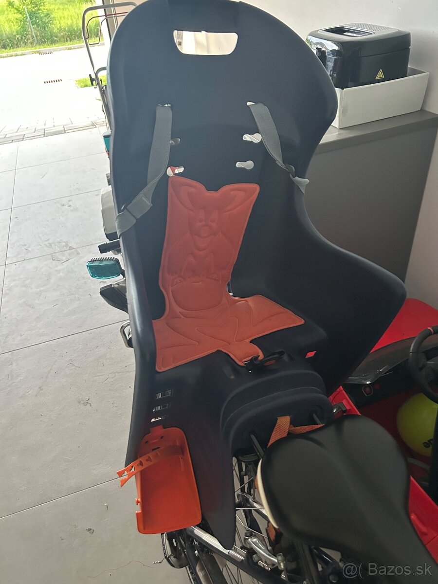 Zadná sedačka pre deti na bicykel