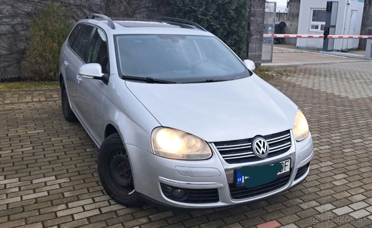Predám Volkswagen Golf 1.9TDI 77KW, 2009, 328000km, striebor
