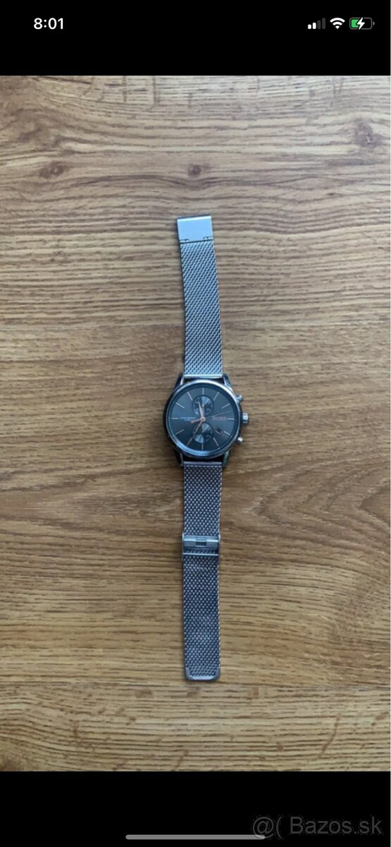 Hugo boss strieborné hodinky