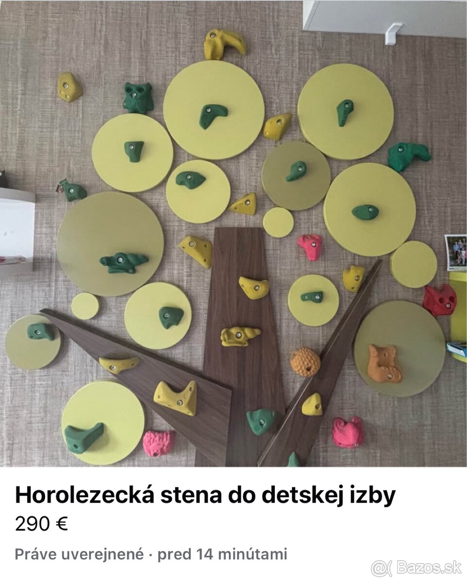 Horolezecká stena do detskej izby