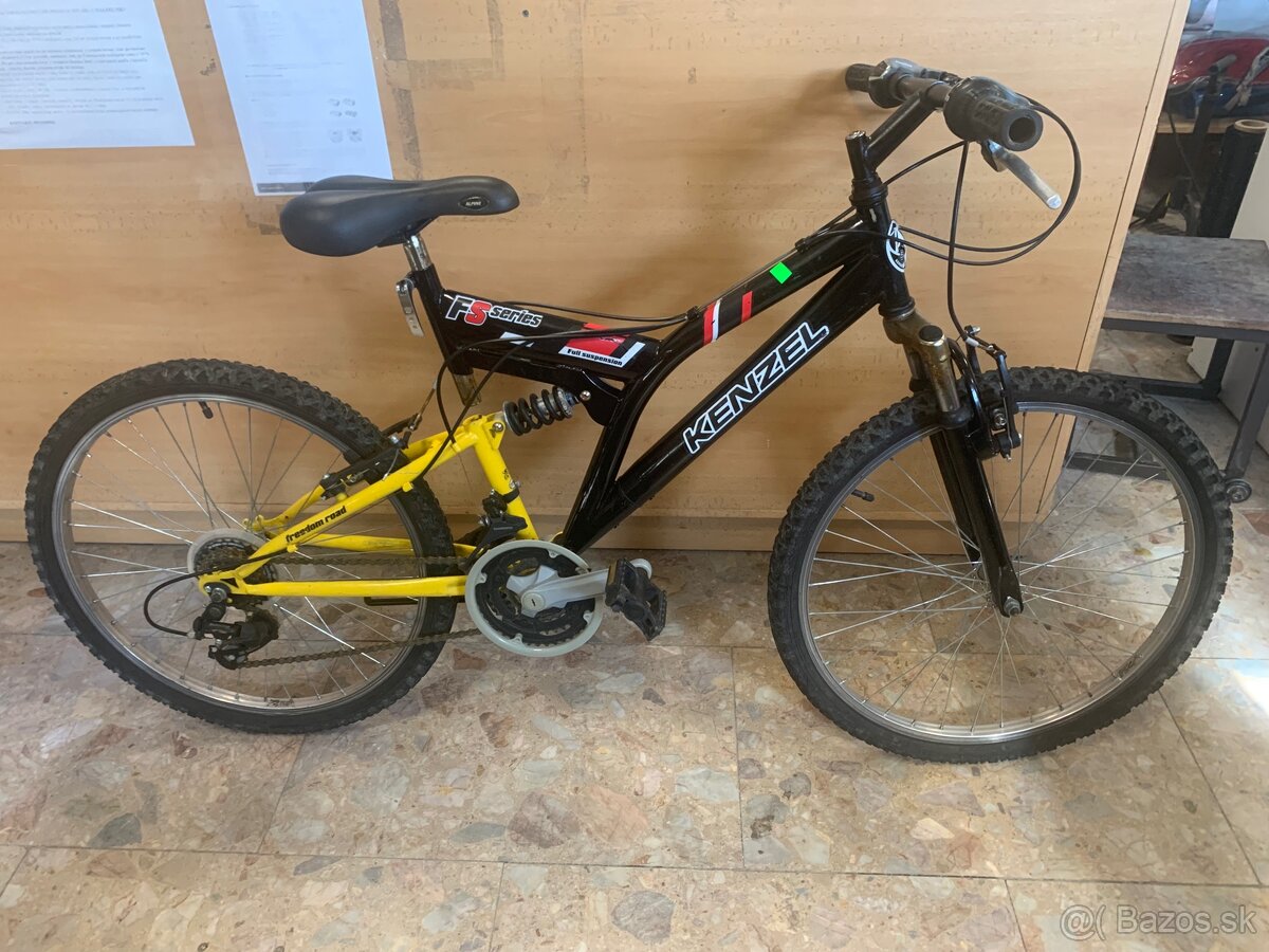 Detský celoodpružený horský bicykel Kenzel FS 24