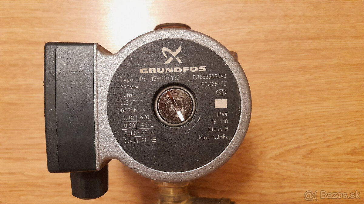 Predám Kotlové čerpadlo GRUNDFOS UPS 15-60-130mm