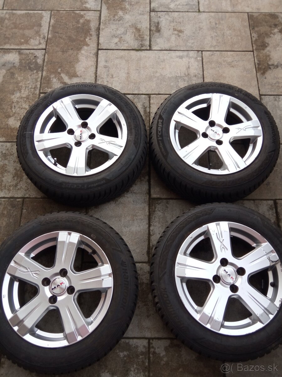 185/60/R15 zimná sada kolies, elektróny