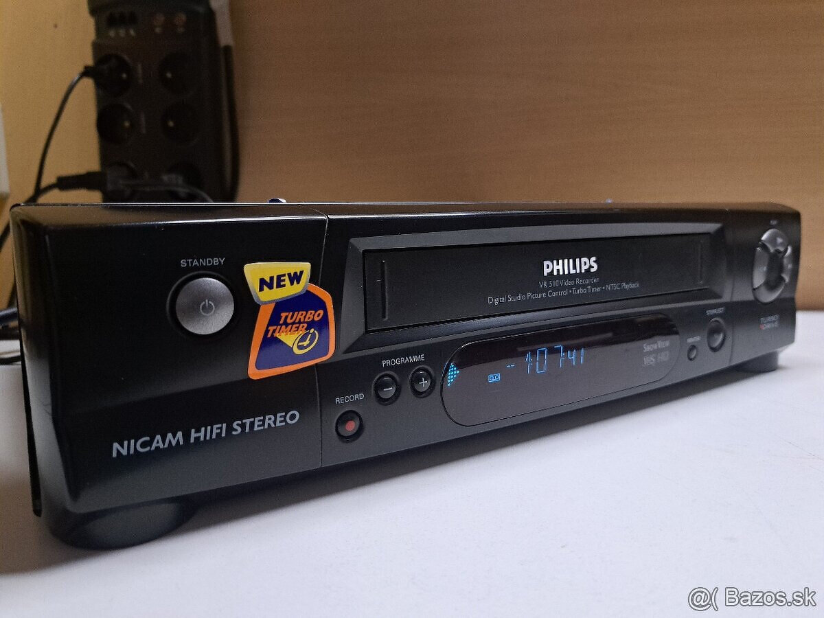 4-Hlavový HI-FI Stereo VHS PHILIPS VR510