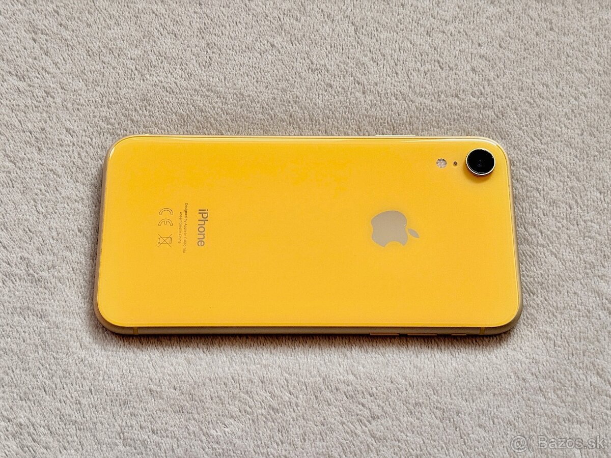 iPhone XR 128GB Žltý, NOVÁ BATERKA, TOP STAV