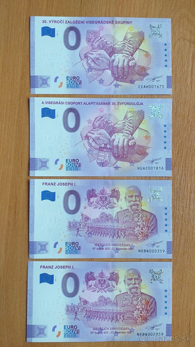 0 euro bankovka, 0 euro souvenir, 0€ bankovka 6